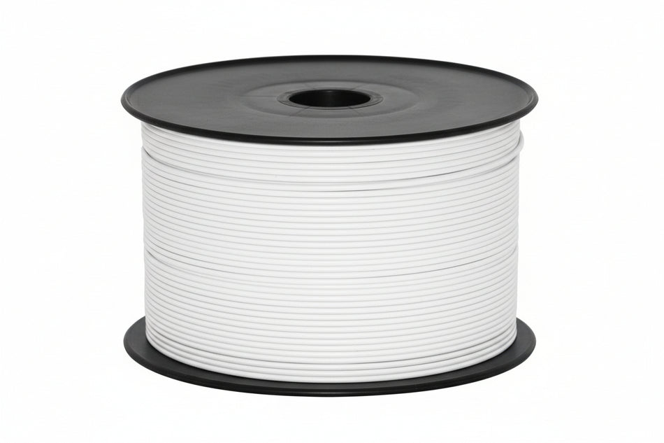 Ripcord / Speaker Wire WHITE/WHITE 100m Roll