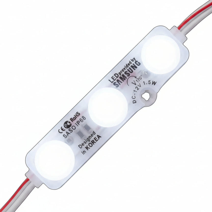 12v PURE White Frosted LED Modules, Pack of 100