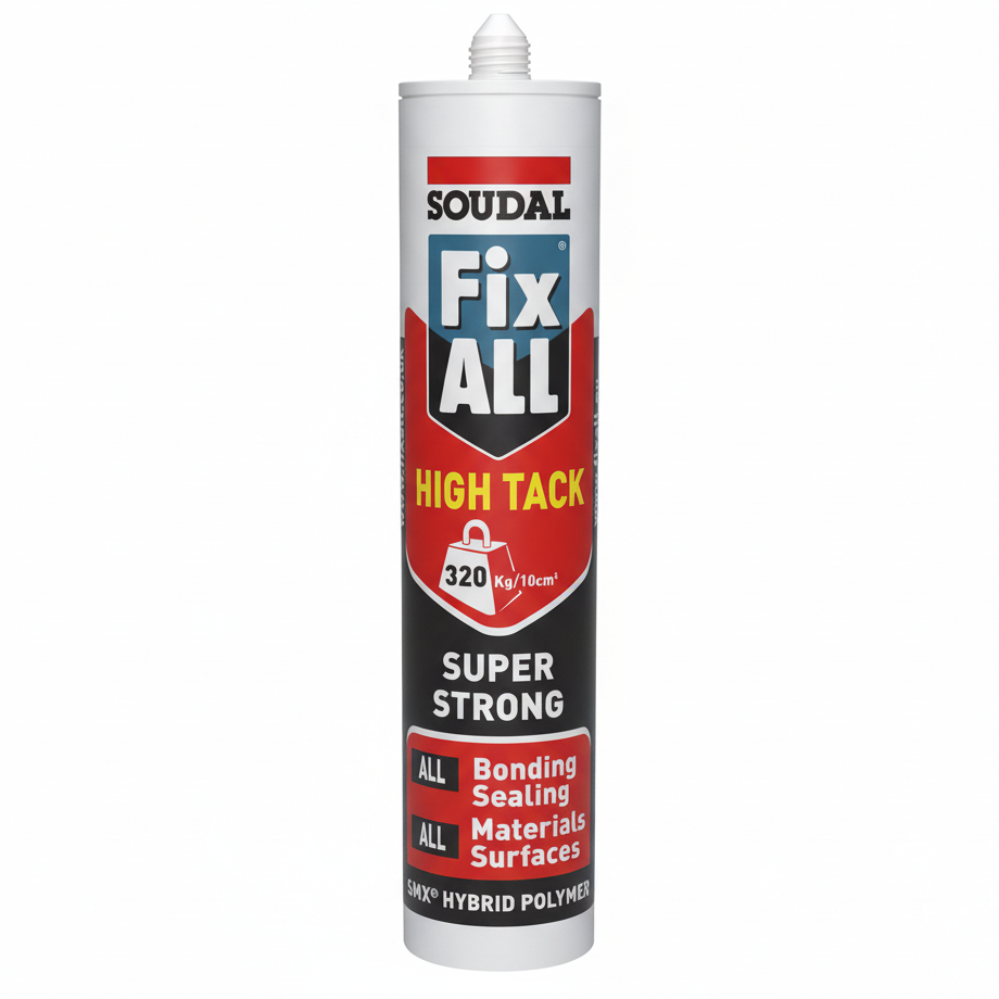 Soudal Fix All High Tack adhesive tube on a white background